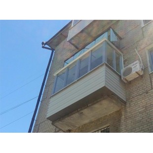 Балкон под ключ с выносом вперед